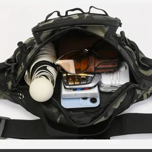 ZANLUR600Oxford Men's Fishing Lure Bag Waterproof Molle Tactical Waist Chest Pack Multifunctional Travel Hunting Bag