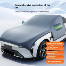 Car Windshield Frost Cover Winter Car Window Snow Anti UV Block Extended Engine Hood Full Car Cover for Four Seasons
