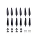 2 Pairs Gemfan 8041F 8041 8inch 3-Blade / 2-Blade Foldable Propeller Glass Fiber Nylon 5mm Hole  for Long Range FPV Racing Drone
