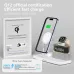 C09 15W 5-in-1 Magnetic Wireless Charger with RGB Light Rigital Display Fast Wireless Charging Stand for Smart Phones for iPhone 17 17 Pro 16 15 Pro Max for Samsung Galaxy Pura 80 Ultra for Smart Watch for Airpods