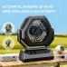 6000mAh Rechargeable Camping Fan with LED Light Portable Outdoor Ceiling Oscillating Fan Type-C Charging Adjustable Angles Brightness Control Sturdy Material Air Cooling Fan