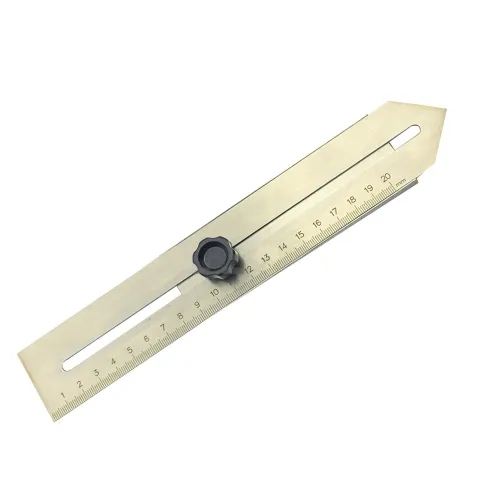 Stainless Steel Arrowhead Woodworking Marking Ruler Accurate Measurement Tool Engraved Scale Wear-Resistant Perfect for Precise Woodworking Projects and Marking