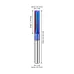 1/4inch/ 6.35mm 8mm Shank 2-Flute Tungsten Carbide Straight Router Bit with Nano Blue Coating for CNC Router MDF Woodworking