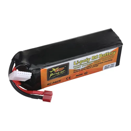 ZOP Power 22.2V 3000mAh 70C 6S LiPo Battery T Plug for RC Car