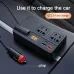 Car Inverter 12V 24V to 220V Multi-Function Socket Mobile Phone Charger 120W Car Power Converter with Smart Digital Display