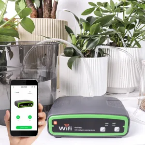 WiFi Smart Double Pump Automatic Watering Device Mobile Phone Remote Control Timing Setting Low Noise Balcony Flower Gardening Potted Watering Irrigation Machine