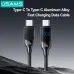 USAMS SJ742 100W Type-C to Type-C Digital Display Cable PD Fast Charging Data Transmission Thickened Copper Core Line 1.2M Long for iPhone 16 16 Pro 15 Pro Max for Samsung Galaxy Z Flip6 for Xiaomi MIX Fold4