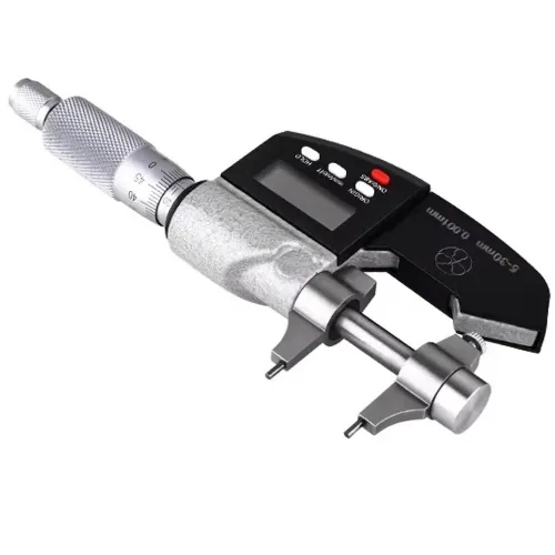 ETOPOO Carbide Tipped Electronic Outside Micrometer 0-25mm Range with Digital Display Perfect for Woodworking and DIY Projects Precise Durable Measurement Tool