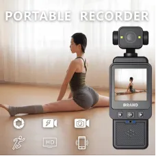 DV01 Portable Multifunctional Recorder 1080P HD Camera with WiFi Connectivity Anti-shake Dual Fill Lights Adjustable Rotating Lens Sport Camera Cycling Recorder