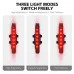 WESBIKING License Plates Shaped Bicycle Taillights Adjustable Number 3 Lighting Modes Type-Charging Waterproof Bike Rear Light for MTB Night Riding Safety