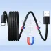 WANEW 240W Type-C to Type-C Magnetic Adsoption Organization Cable PD3.1 FCP SCP Fast Charging Data Transmission Thicken Copper Core Line 1M/1.5M Long for iPhone 16 16 Pro 15 Pro Max for Huawei Mate X for Samsung Galaxy Z Flip6 for Xiaomi MIX Fold4