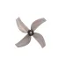 4 Pairs GEMFAN 1613 40mm 1.6 Inch 4 Blade PC Propeller 1mm / 1.5mm for FPV Racing Drones Compatible with 0802 1102 Motor