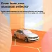 5 Strong Magnetic Buckles Laser Reflective Aluminum Sunshade UV Protection Insulation Foldable Waterproof Heat Shield for Cars SUVs Sedans
