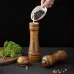 Classic Manual Salt Mill Wooden Pepper Grinder Set Salt Grinder Refillable Pepper Mill Pepper Grinder for Kitchen