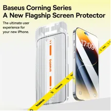 Baseus Corning Series Full-Coverage HD Tempered Glass Screen Protector for iPhone 15 15Plus 15Pro 15 Pro Max