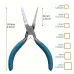 Jewelry Pliers Square Rite with Scales Alloy Steel 6 inch for 2-8mm Shapes Wire Wrapping and Jump Rings