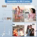 BT12 Selfie Stick Tripod with Filling Light Stainless Steel Phone Selfie Stick bluetooth Remote Control Stable Three-Legged Support for Live Broadcasts Video Shooting