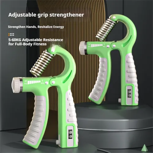 KALOA5-60kg Adjustable Hand Grip Strengthener Hand Grip Trainer With Counter Wrist Forearm And Hand Exerciser For Muscle Building