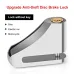 XANEUniversal Portable Motorcycle Disc Brake Lock with Keys Alloy Steel Waterproof Anti-Theft Lock for Motorcycles Electric Vehicle