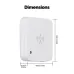 MOES Tuya ZigBee3.0 Smart Human Presence Sensor Motion Motionless Detection Light Luminance Sensor Wired Design App Notification 5.8G Radar Sensor
