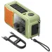 Docreate ER-64P Portable Solar Radio 7-in-1 Hand Crank Flashlight Power Bank Compass NOAA Weather Alert Emergency Charger Outdoor Essentials