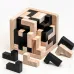 Wooden Cube Puzzle Letter 54T/54L Luban Locking Creative Educational Toy Brain IQ Mind Early Learning Game Gift Children