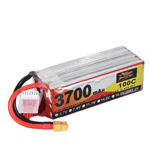 ZOP Power 22.2V 3700mAh 100C 6S Lipo Battery XT60 Plug for for FPV RC Drone