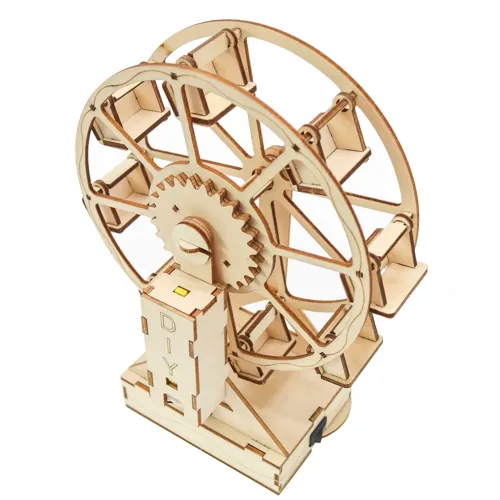 Creative Electric Ferris Wheel Wooden DIY Science Set Puzzle Educational Scientific Experiments Early Education Toys for Children