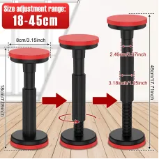 Cabinet Door Install Support Labor-Saving Support Rod Adjustable Height High Strength Nylon Material Furniture Stabilizer
