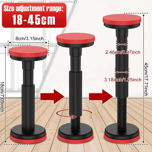 Cabinet Door Install Support Labor-Saving Support Rod Adjustable Height High Strength Nylon Material Furniture Stabilizer