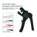 Automatic Wire Stripper Multifunctional 2 in 1 Tool Precision Steel Blades Adjustable Length 0.2-6mm Stripping Cutting Lightweight Electricians Wire Tool