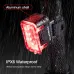 Astrolux TL01 Bike Taillight 500mAh Battery 6 Light Modes USB-Rechargeable IPX6 Waterproof Wear-resistant Aluminum Shell Bicycle Rear Light for Night Cycling