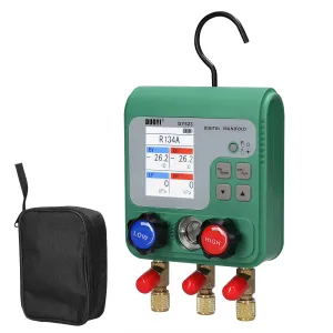Electronic HVAC Manifold Gauge MT02 Dual Pressure Tester 92 Refrigerants Digital Processing for Auto Repair High Stability Chip