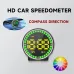 Car Speedometer Head-Up Display 7 Color Lights GPS Dashboard Monitor Overspeed Warning Large Fonts Plug and Play Universal