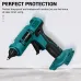 Drillpro Electric Hot Melt Glue Gun with Rapid Heating Intelligent Temperature Control for DIY Crafting Works with 10PCS Glue Sticks Fit For Mak 18V Battery Convenient and Efficient Use