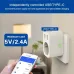 Tuya Smart WiFi Socket EU Plug with USB/Type-C Charging Port Timing Function Phone Remote Control Voice Control with Alexa Google Assistant