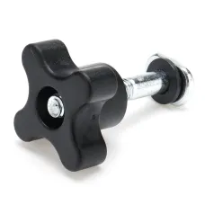 5pcs T-Track Knob Kit w/ 7 Star Threaded for Woodworking Jigs and Fixtures