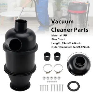 Cyclone Filter Dust Separator for Vacuum Cleaner 24cm Length 5cm Diameter High Efficiency Woodworking Industrial Dust Collection System