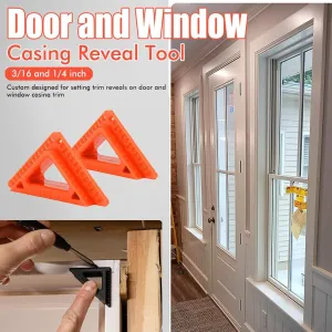 1pcs Door and Window Casing Reveal Tool 3/16 and 1/4 Inch Trim Marking Tool 0.01 Inch Accuracy for Professional Woodworking and Carpentry Decoration Projects