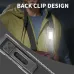 Multi-Functional USB Rechargeable Work Light with Pen Clip and Buzzer Strong Magnetic COB Aluminum Flashlight Camping Tent Lamp