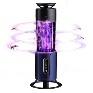 2 in 1 Strong Electric Shock Mosquito Killer Lamp 2000V High Power LED UV Light Portable Night Light Indoor Outdoor Bug Zapper Camping Lantern