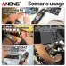 ANENG PN135 Clamp Meter Digital Multimeter 4000 Counts 600A 600V AC DC Voltage Current Tester Non Contact NCV Flashlight Backlight Auto Shut Off Data Hold Function 4000 Counts