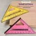 Carpenter Triangle Square Measuring Ruler 45 Degree Ruler Woodworking Scriber Angle Ruler For Woodworking