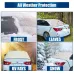 Car Rear Windshield Snow Cover 4-Layer For Winter Snow Frost Removal With Magnetic Edge And Windproof Belt Waterproof Dustproof Privacy for Seden