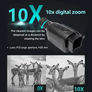 IPRee R7 Infrared Night Vision Device Digital Night Vision Monocular with 1.54 inch TFScreen IP54 Waterproof Support Video Recording