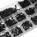 730pcs M3 Carbon Steel Socket Head Cap Screws With Flat Washers Nuts Male Wrench
