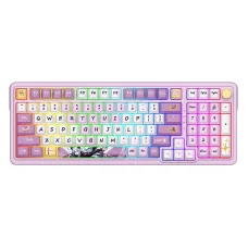 Redragon KS99 Tri-Mode Mechanical Keyboard with Multimedia Knob 98 Keys Gasket Structure RGB Backlit Hot Swappable 6000mAh Battery Wireless bluetooth Custom Gaming Keyboard