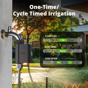 SONOFF SWV Zigbee3.0 Smart Water Valve Smart Timing Irrigation Switch Track 6-month Historical Data Support Open-source Platforms Voice Control Works with Alexa Google Home