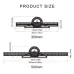 Universal Angle Ruler for Woodworking Enthusiasts 0-180 Degree Angle Measuring Tool with Cursor Horizontal Level and Long-tail Scale