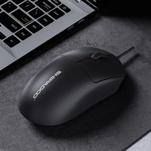 SHIPADOO S310 Wired Office Mouse 1200 DPI USB Plug and Play Silent Click Ergonomic Mice
